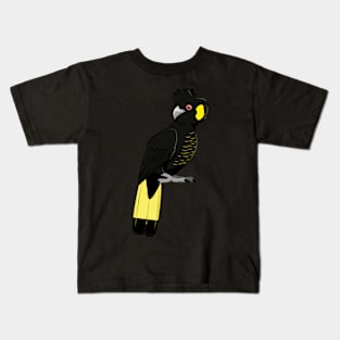 Yellow-tailed black cockatoo Kids T-Shirt